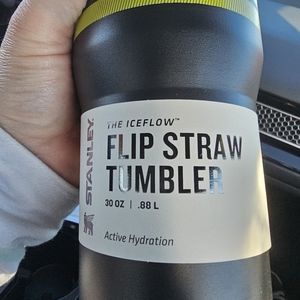 Stanley Neon 30oz Flip Straw Tumbler NWT